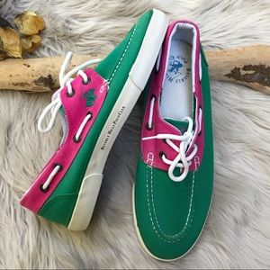 VINTAGE Stylish Beverly Hills Polo Deck Shoes